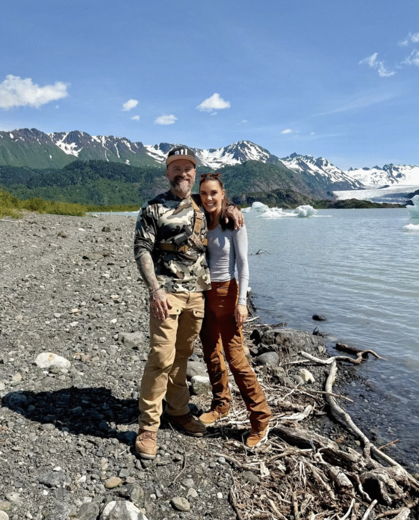 Zac Brown & Kendra Scott vacationing in Alaska before announcement of their engagement.
